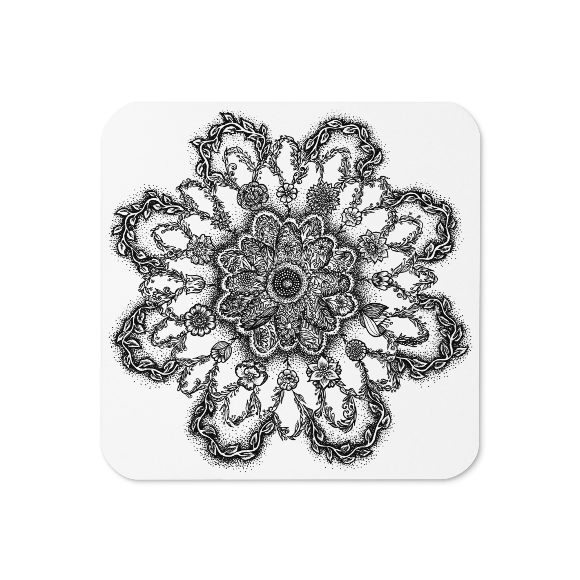 Cork-back coaster
