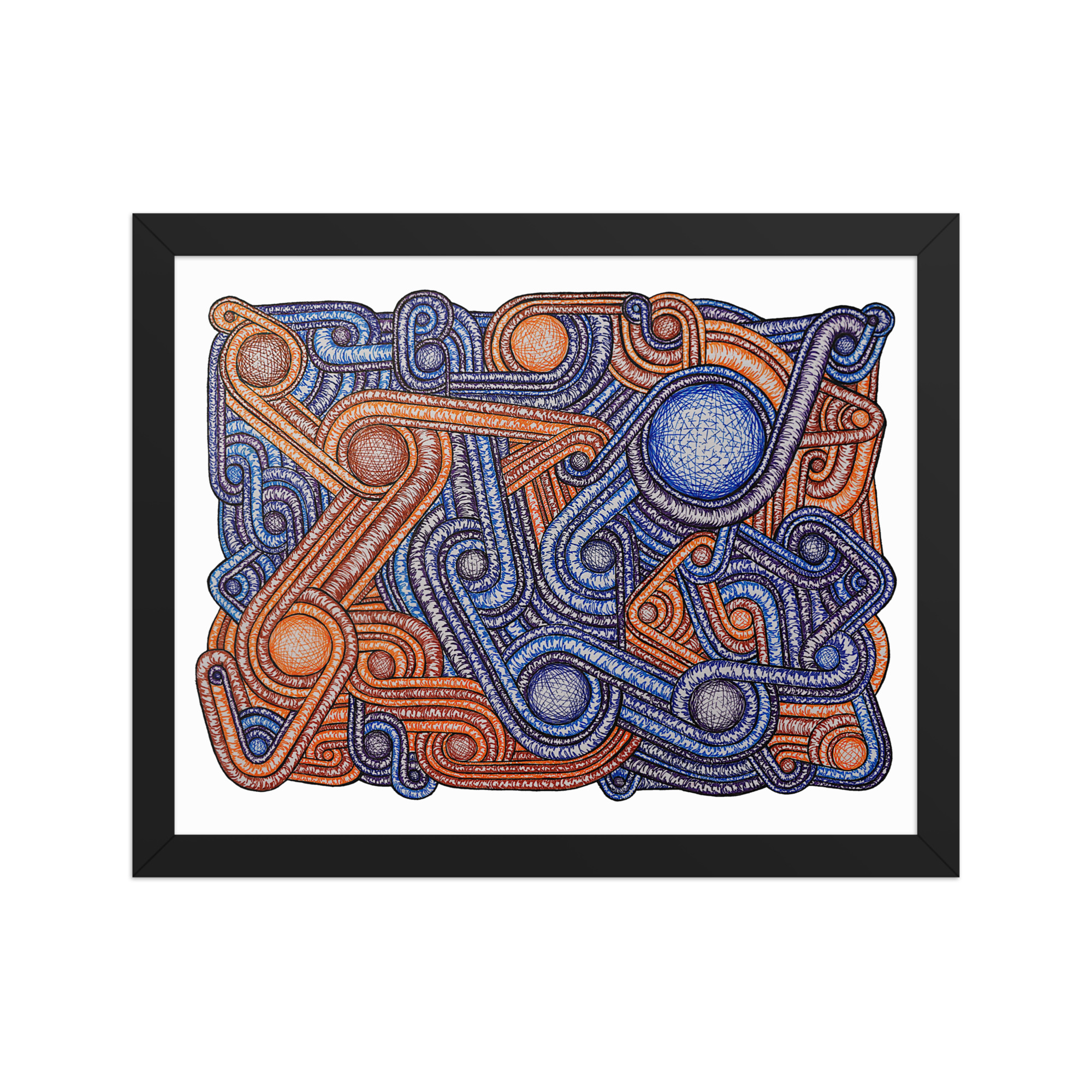 Framed poster