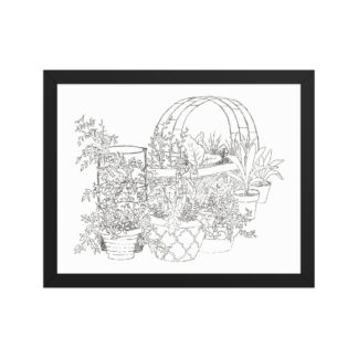 Framed poster