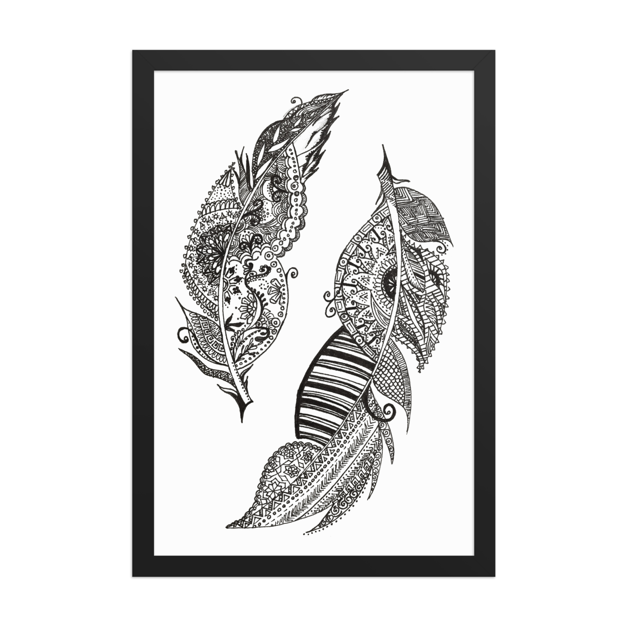 Framed poster