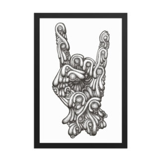 Framed poster
